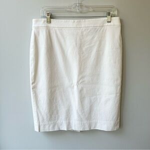 J Crew Elegant White Women's Pencil Skirt